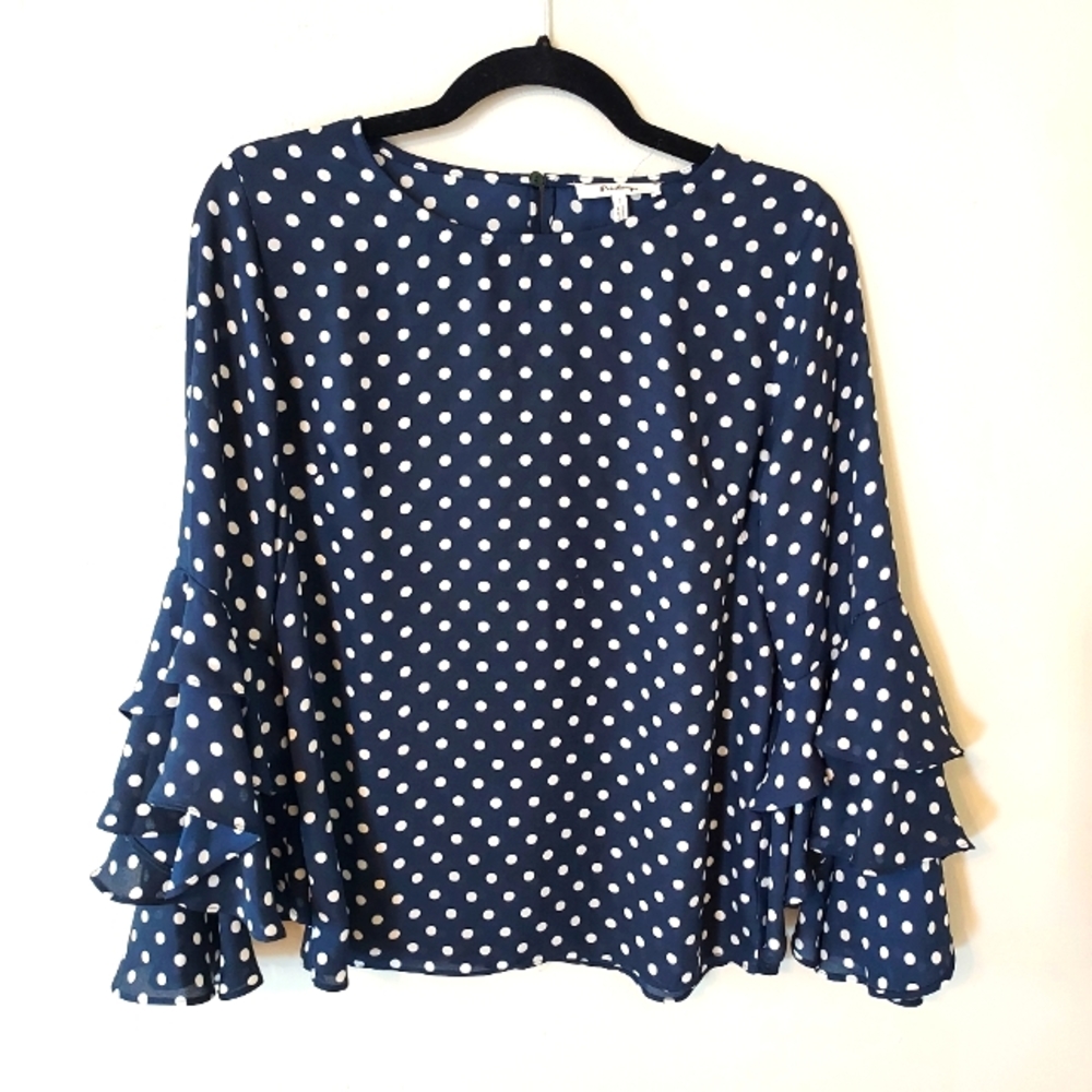 Polka dot blouse, size S